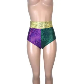 High Waist Hot Pants - Mardi Gras