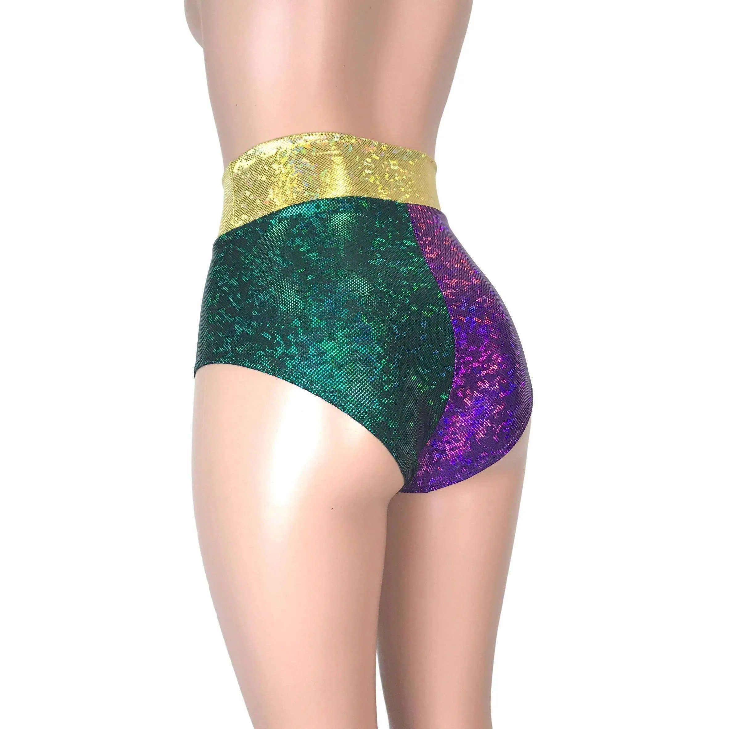 High Waist Hot Pants - Mardi Gras