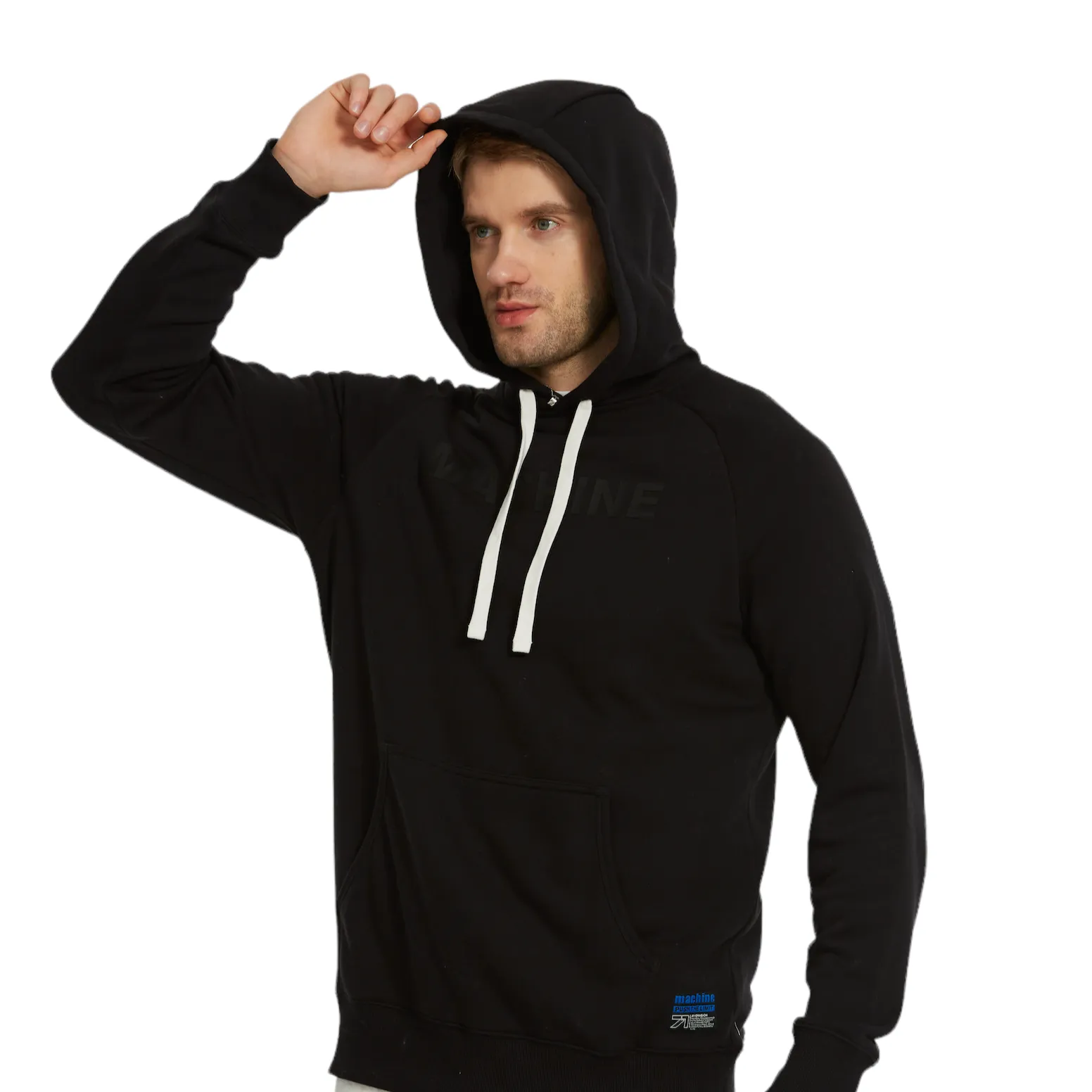 Machine Avenue 'N" the "MAN"Hoodie in Black 2.0