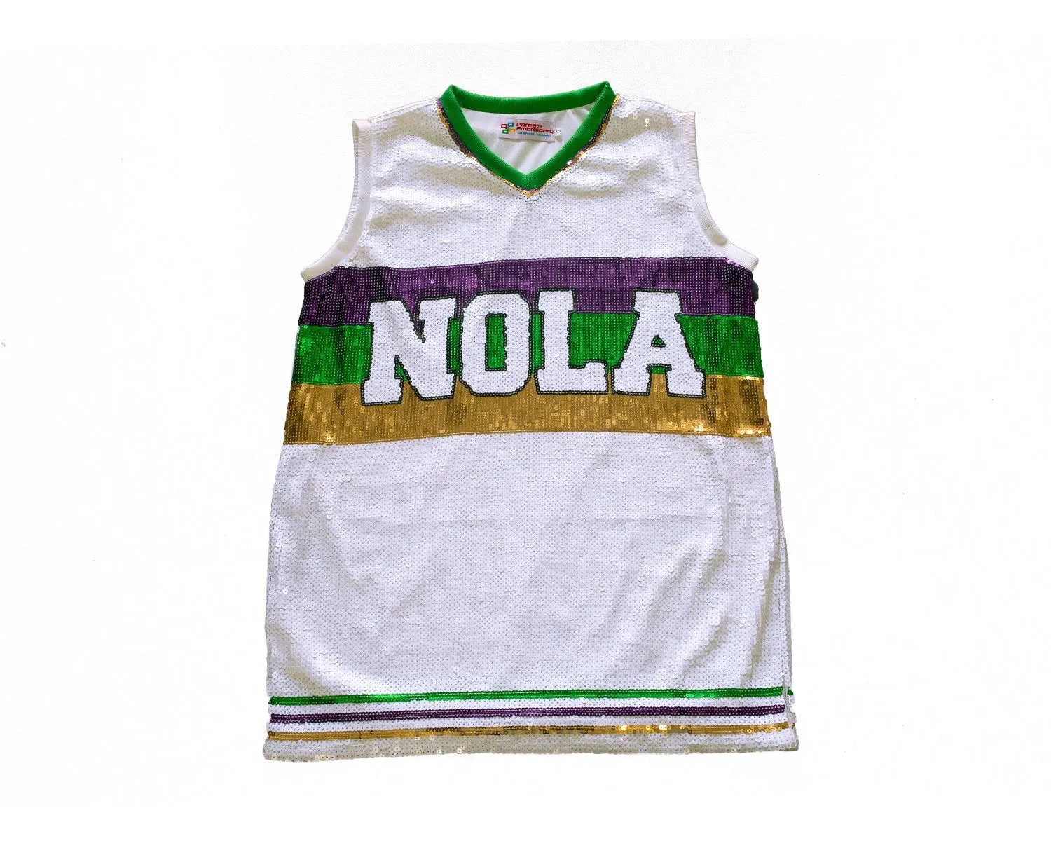 Mardi Gras NOLA Sequin Jersey