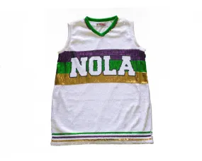 Mardi Gras NOLA Sequin Jersey