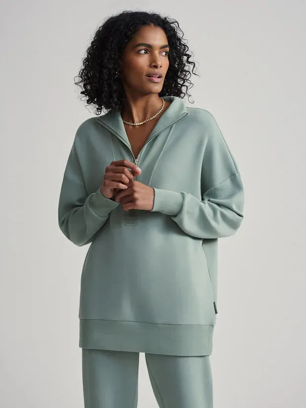 Masie Longline Sweat | Lily Pad