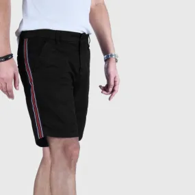 MEN-Anglio Litrico 'Black' Garment Dye Midnight Chino Shorts AL652