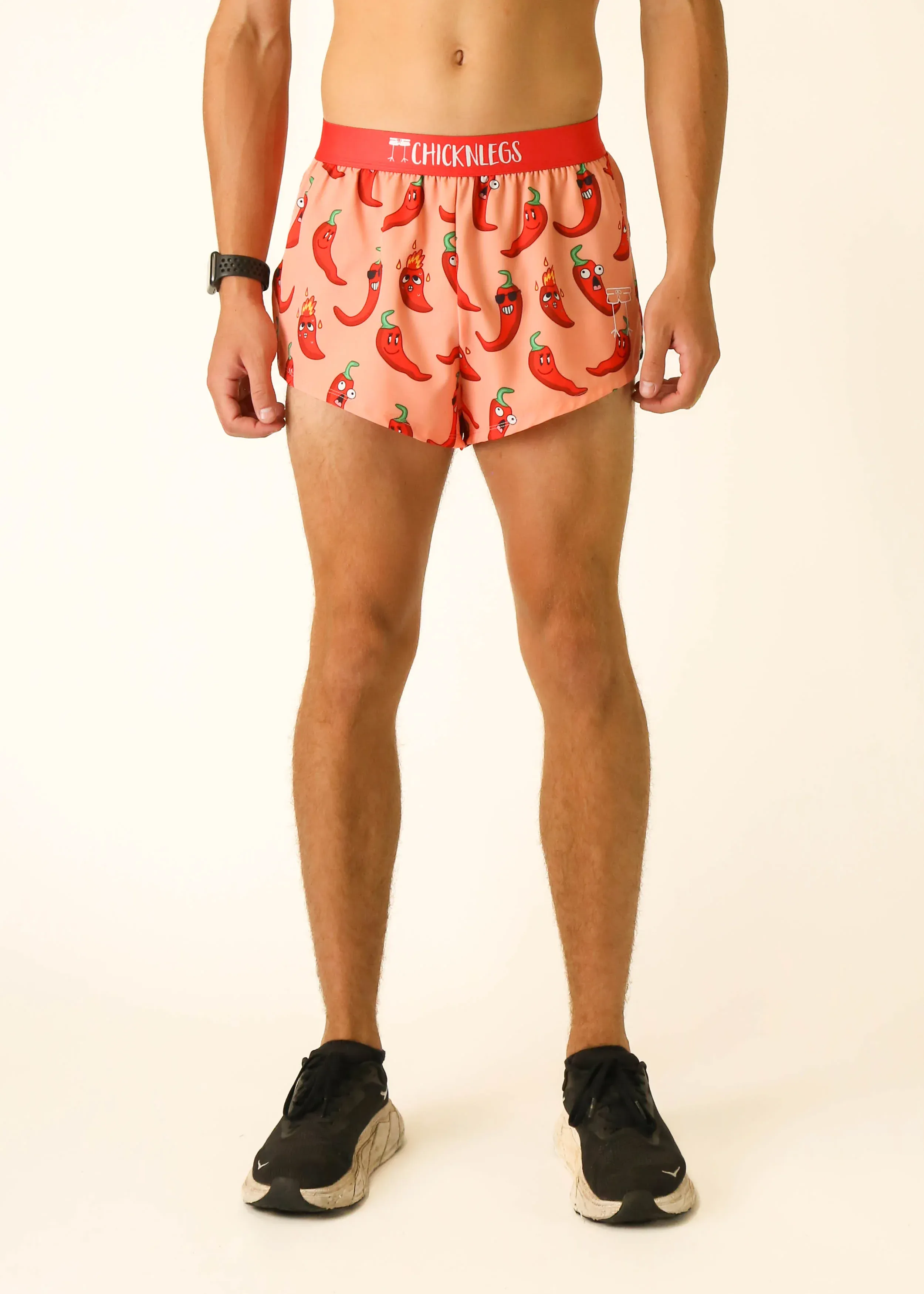 MEN'S 2" SPLIT SHORTS - CHILI PEPPERS