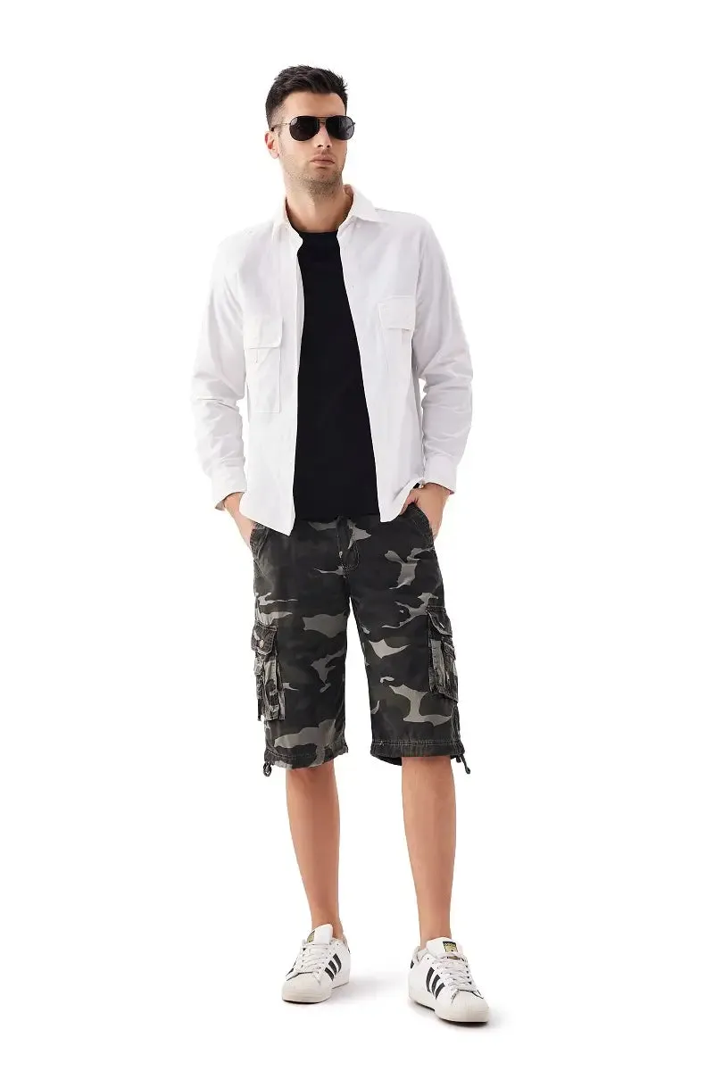 Mens Camo Cargo Shorts