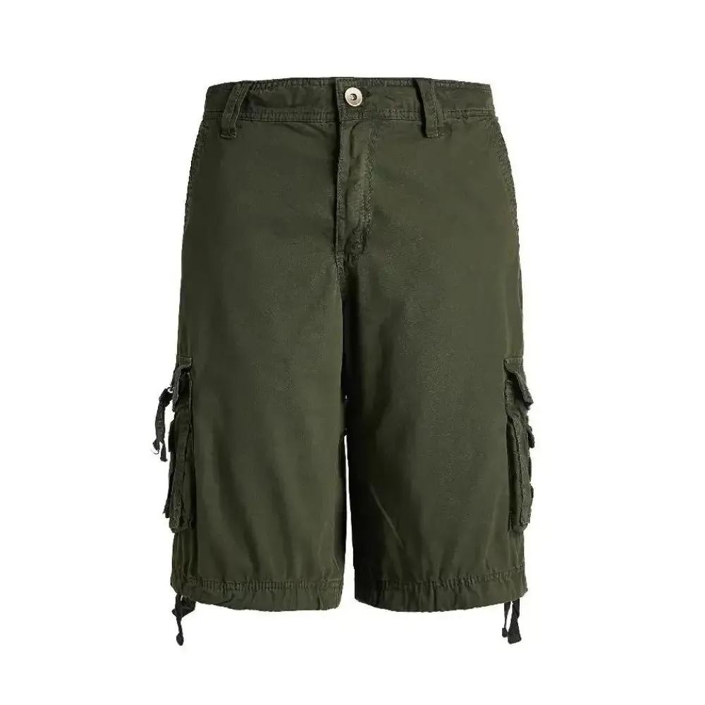 Men's Green Cargo Shorts