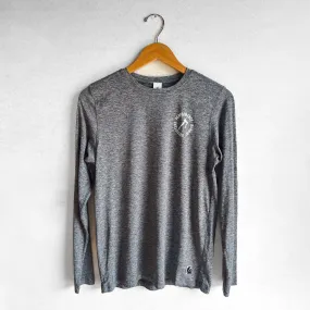 MEN'S PRO LOGO LONG SLEEVE - HEATHER GRAY