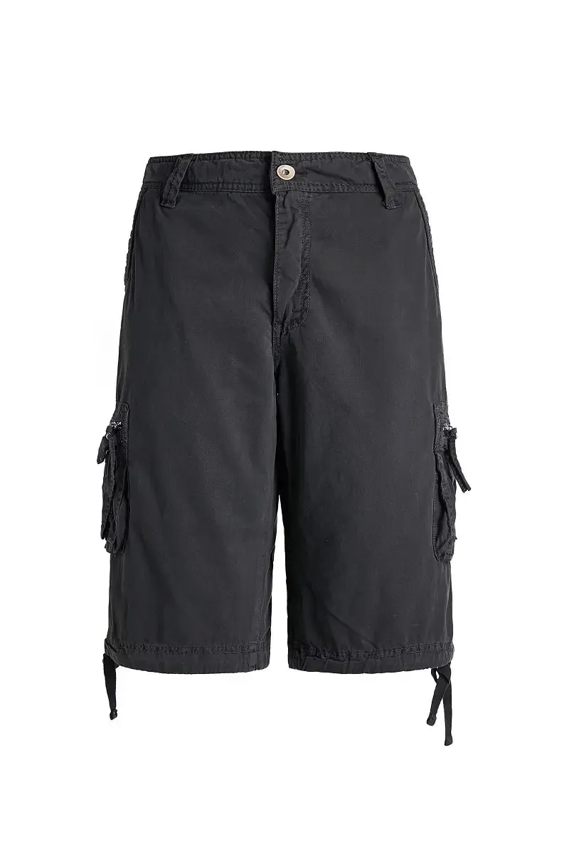 Mens Red Cargo Shorts