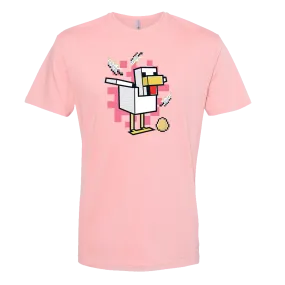 Minecraft Jolly Mobs Chicken Adult Short Sleeve T-Shirt