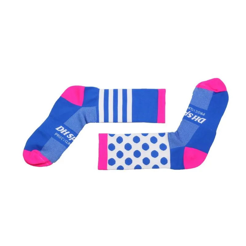 Nylon Cycling Socks Breathable Moisture-Wicking In 6 Colors 2 Sizes