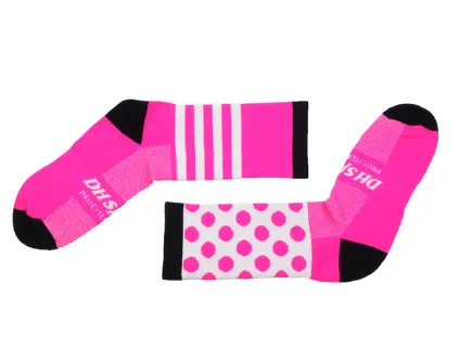 Nylon Cycling Socks Breathable Moisture-Wicking In 6 Colors 2 Sizes