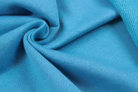 Organic Cotton Fleece, Soft touch - Quilt Blue