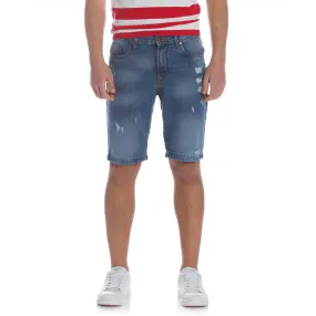 ORIGINAL MARINES - Men 'blue' ribbed denim short OM946