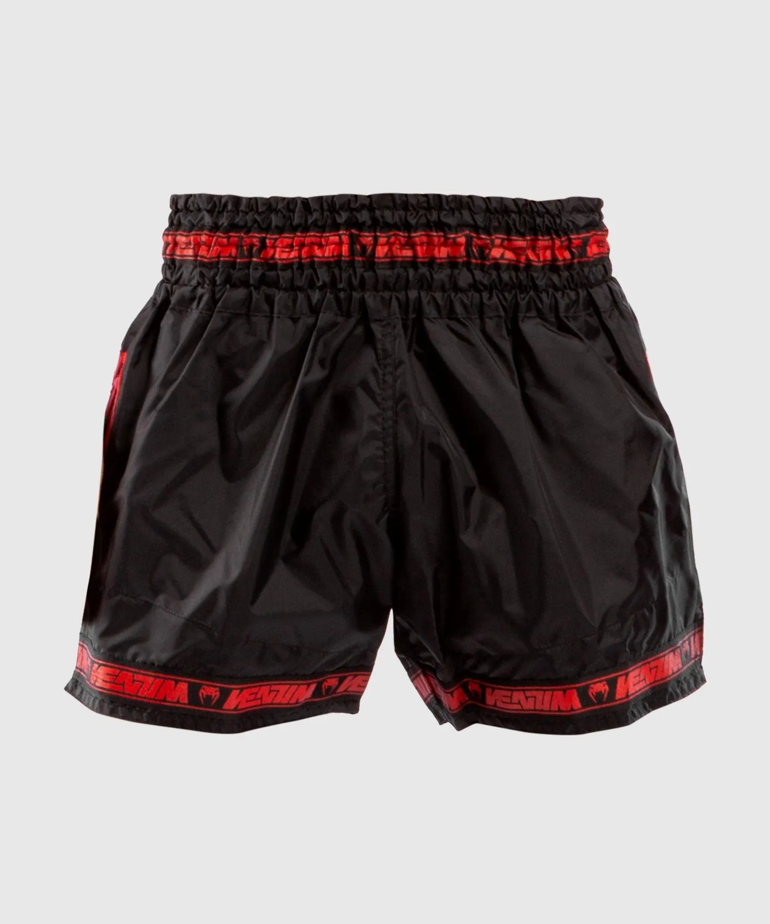 Pantalones cortos Venum Muay Thai Parachute - Negro/Rojo