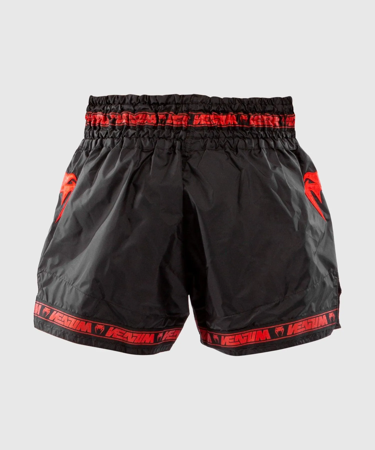 Pantalones cortos Venum Muay Thai Parachute - Negro/Rojo