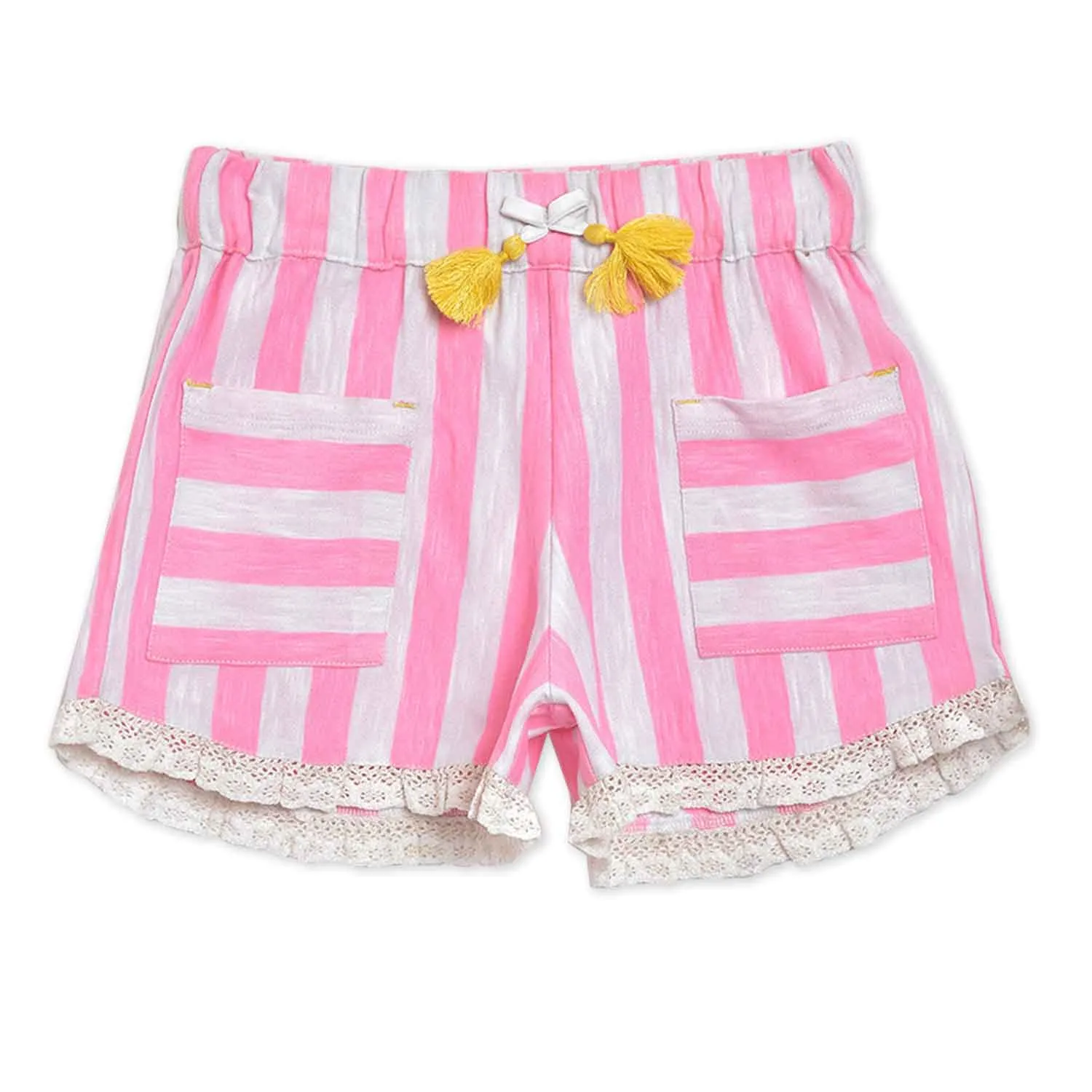 Pom Pom Striped Shorts