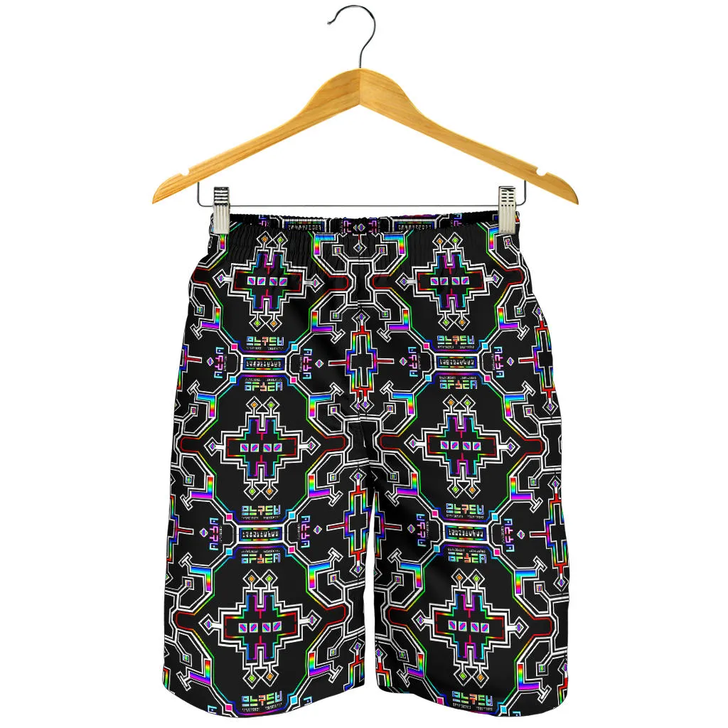 Prismatic Grid Men's Shorts