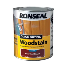 Quick Drying Woodstain 750ml Deep Mahogany