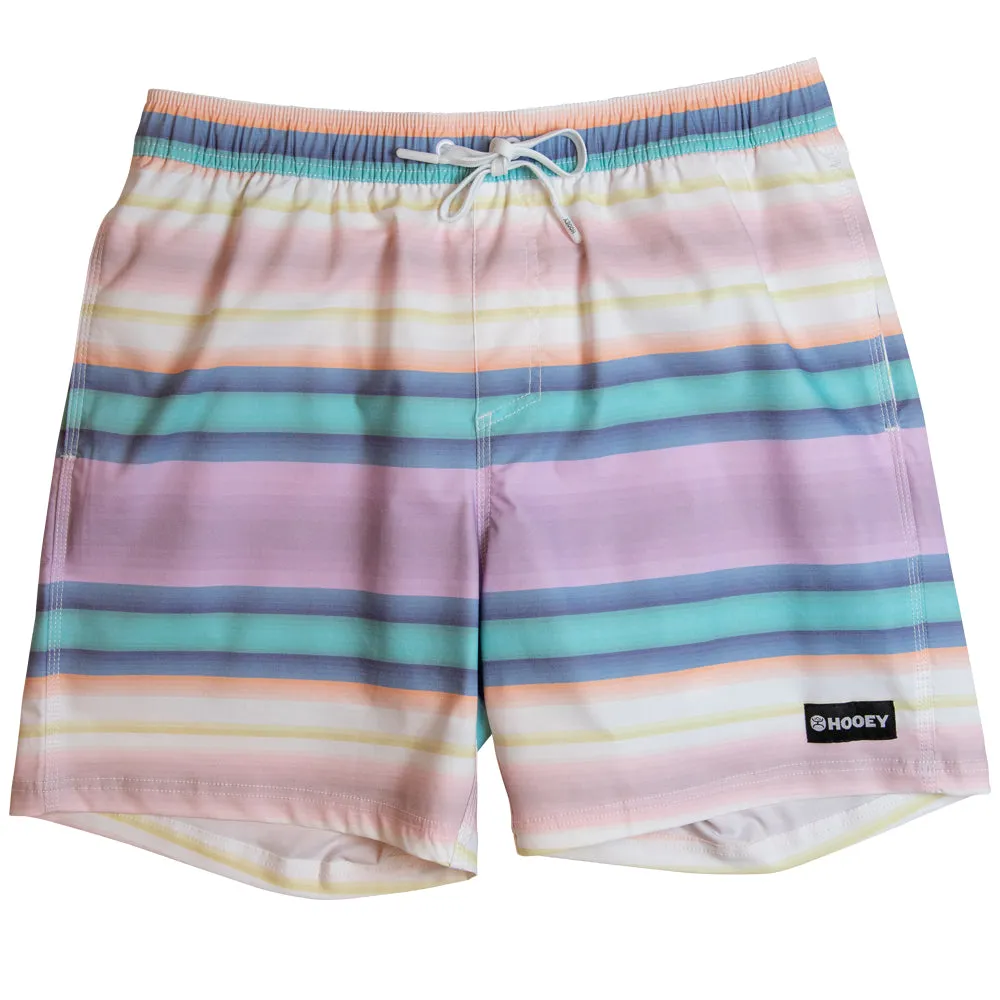 "Bigwake" Purple/Teal/Cream Serape Board Short w/Liner