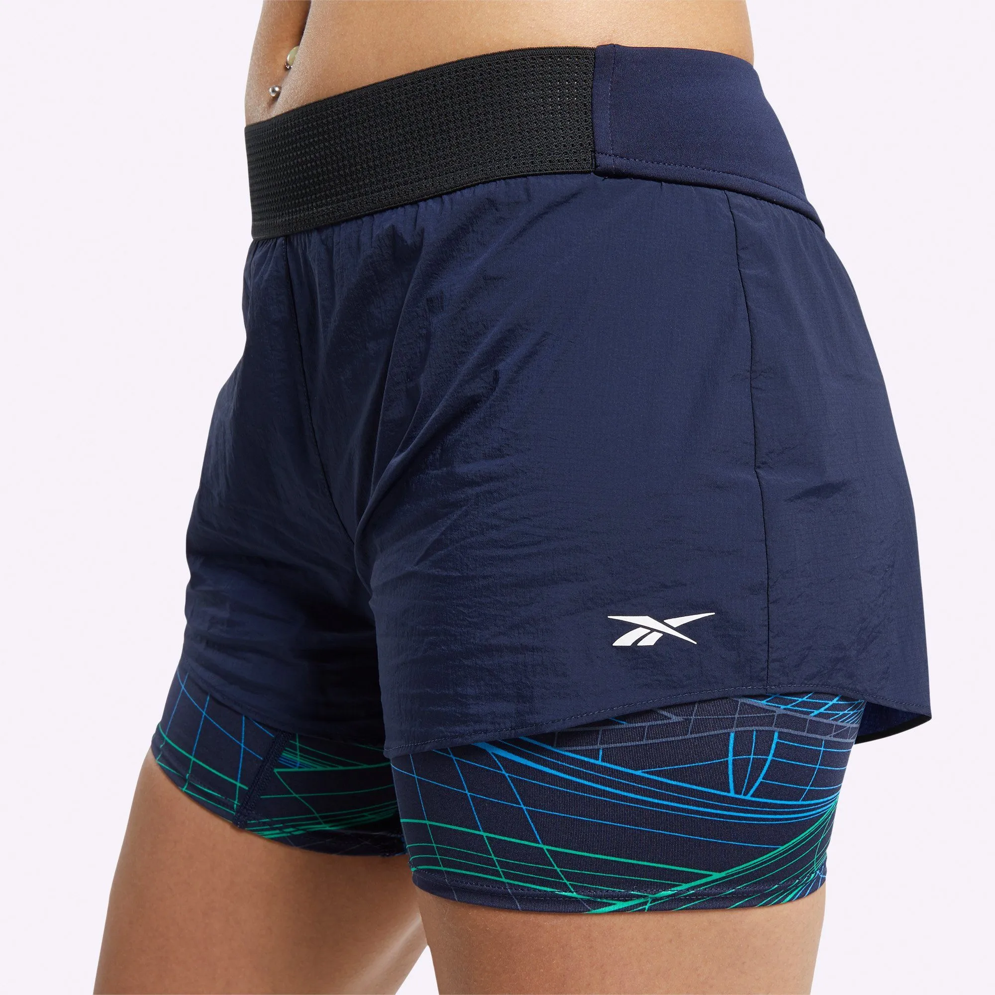 Reebok - Women's Epic Two-in-One Shorts - VECTOR NAVY