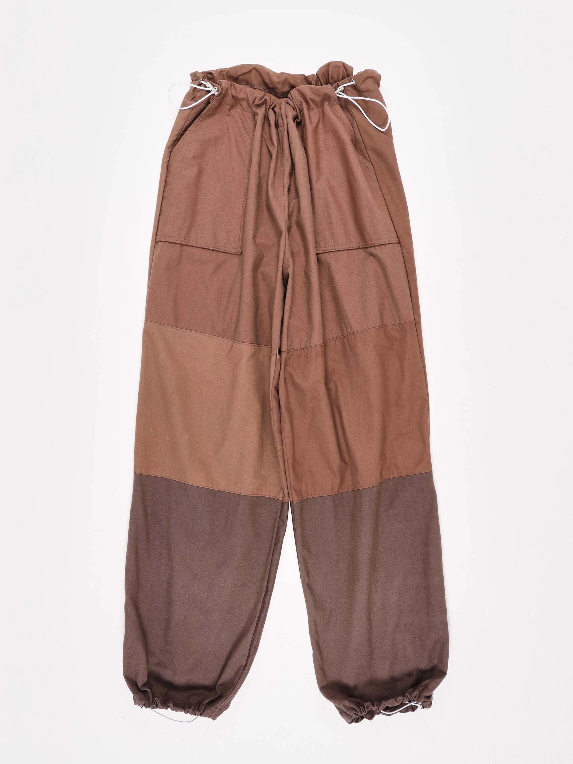 Remade Unisex Parachute Pant Brown