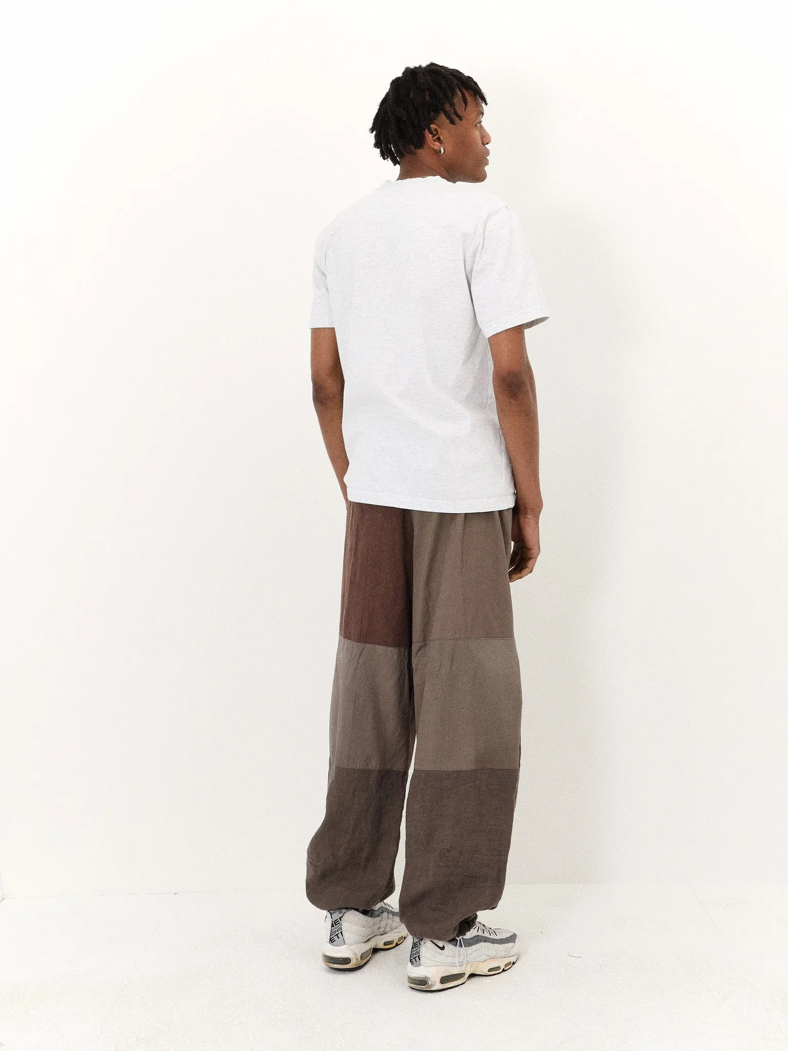 Remade Unisex Parachute Pant Brown