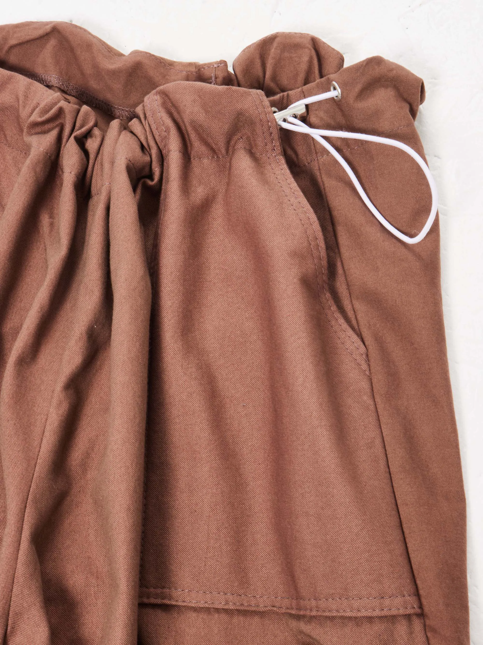 Remade Unisex Parachute Pant Brown