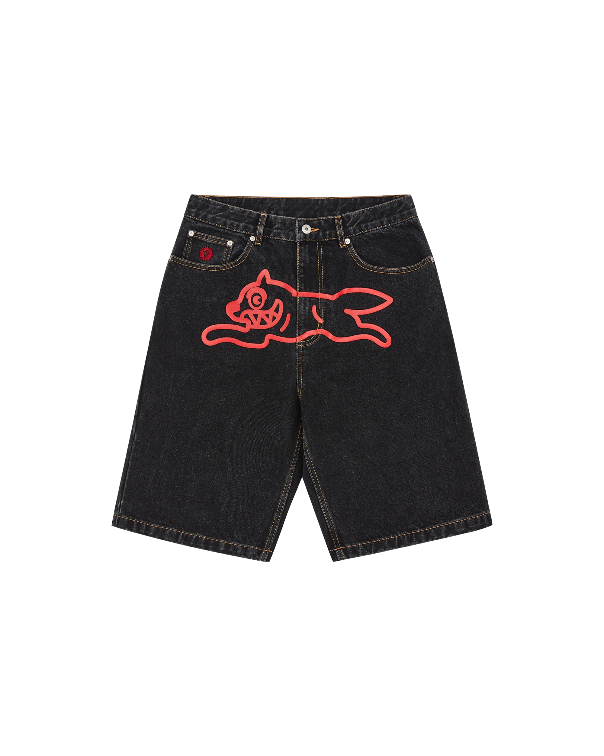 Running Dog Denim Shorts