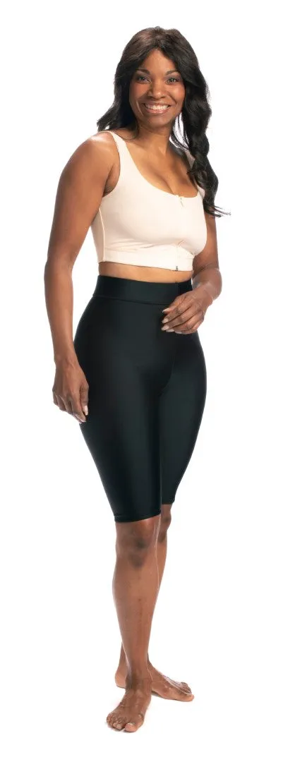 Style 614L, High Waist Compression Shorts -  Layer with Stockings