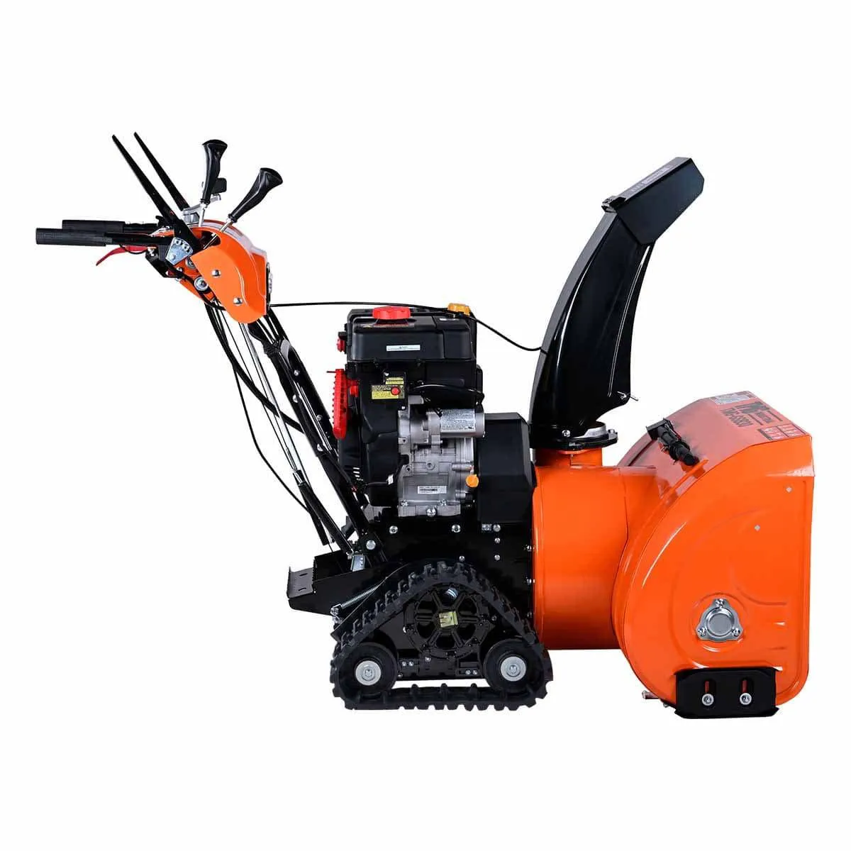 TMG Industrial 30” Self-Propelled Gas-Powered Snow Blower, Dual-Stage, Rubber Track, Heated Hand Grips, Electric Start, 21” Intake Height, LED Light, TMG-GSB30