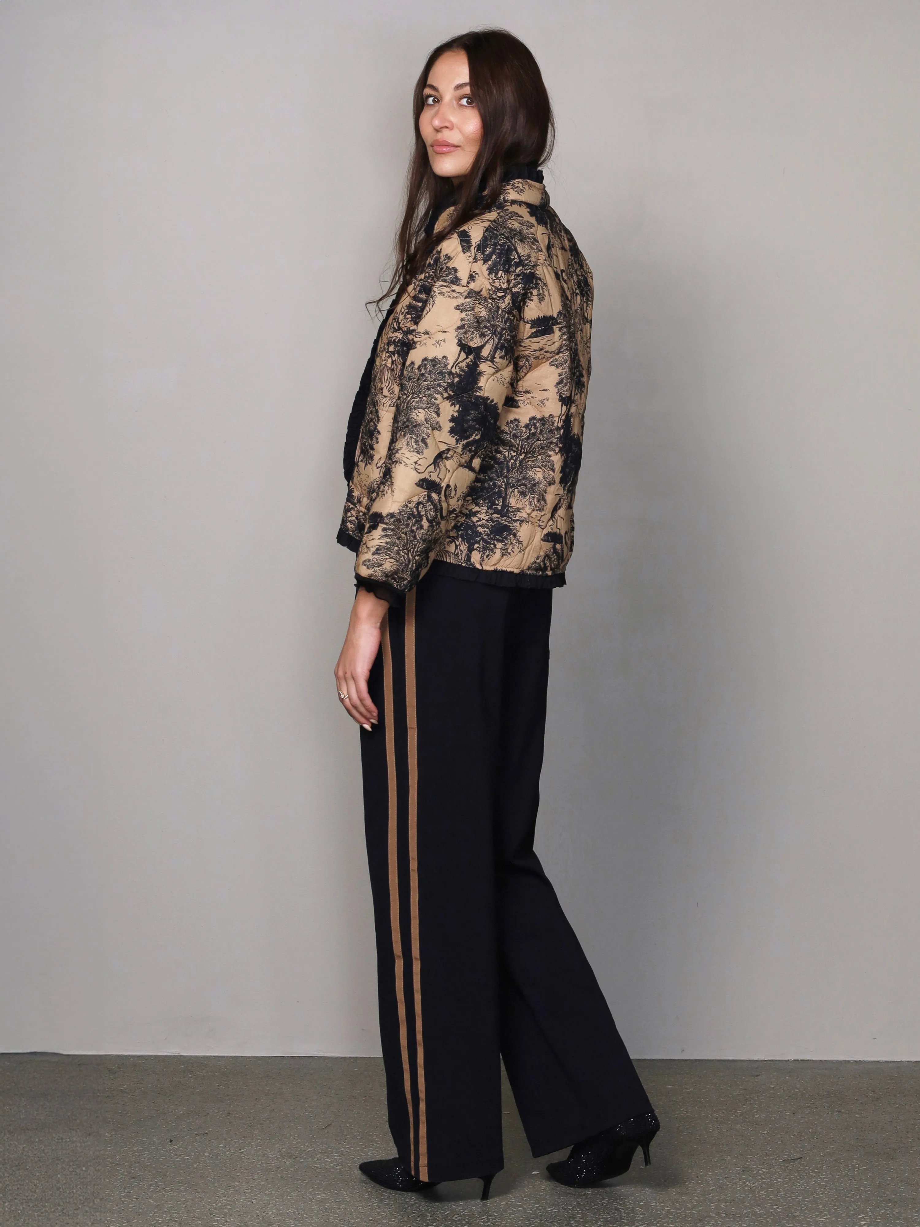 Vanda trousers - Black mix