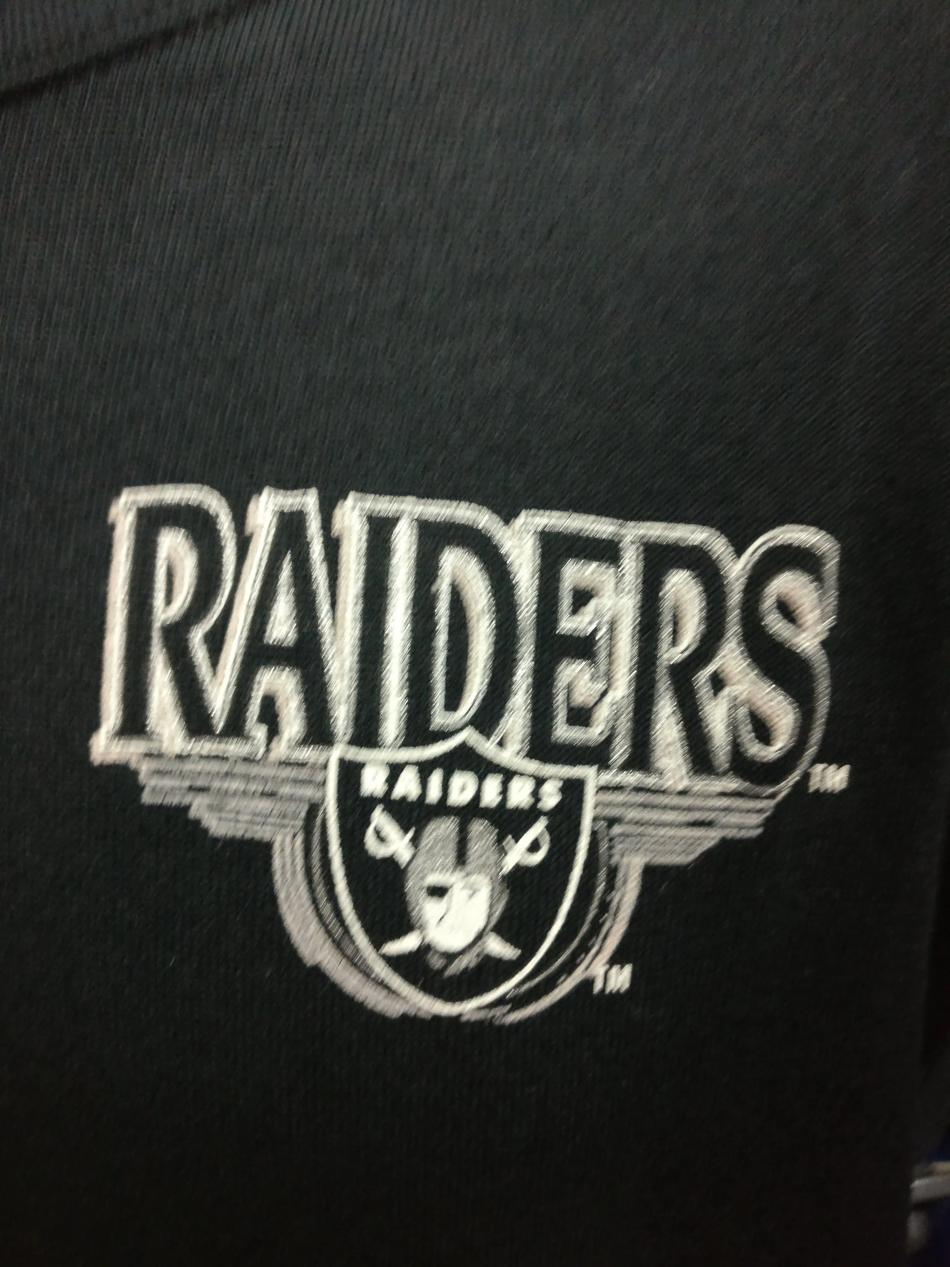 Vintage 90s LOS ANGELES RAIDERS NFL Sweatshirt M (Deadstock)