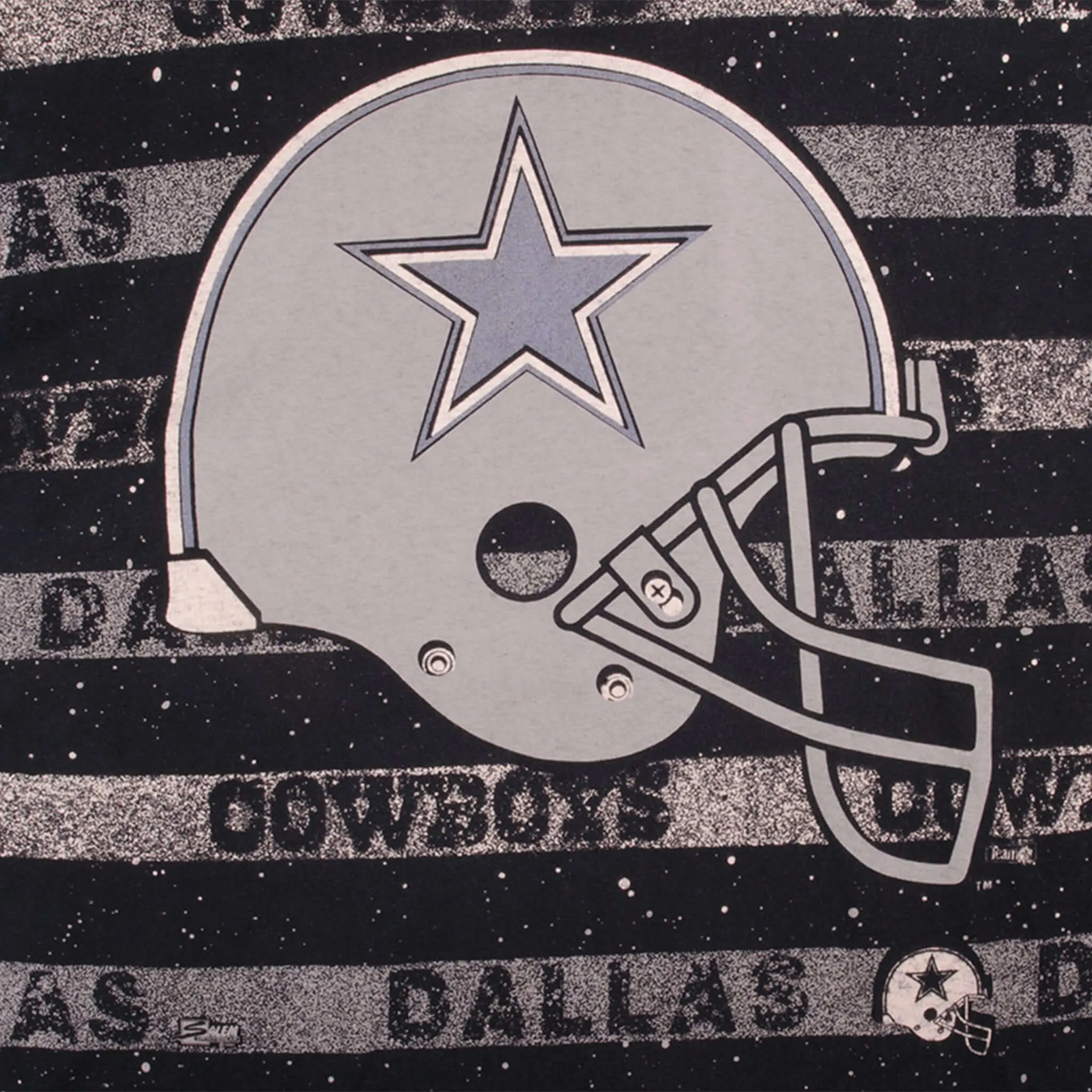 VINTAGE ALL OVER PRINT NFL DALLAS COWBOYS 1997 TEE SHIRT SIZE XL MADE IN USA