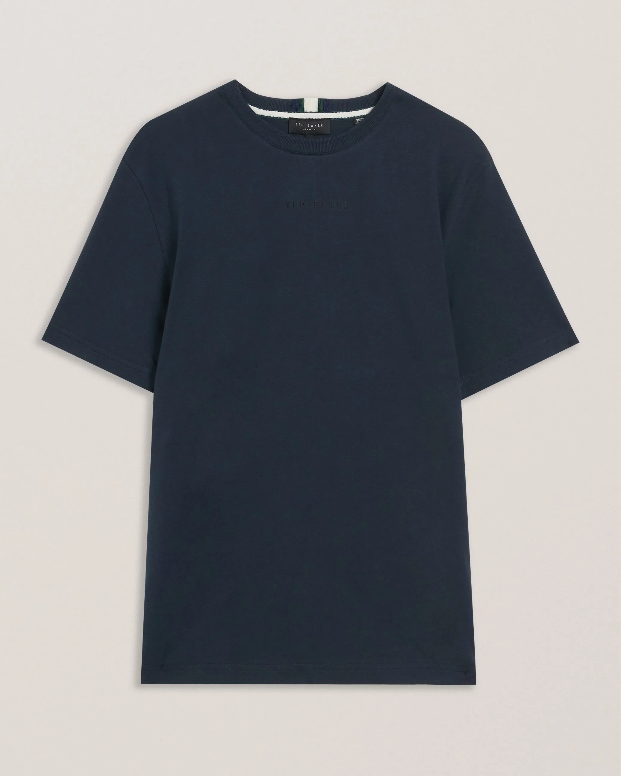 Wiskin Branded Regular Fit T-Shirt Navy