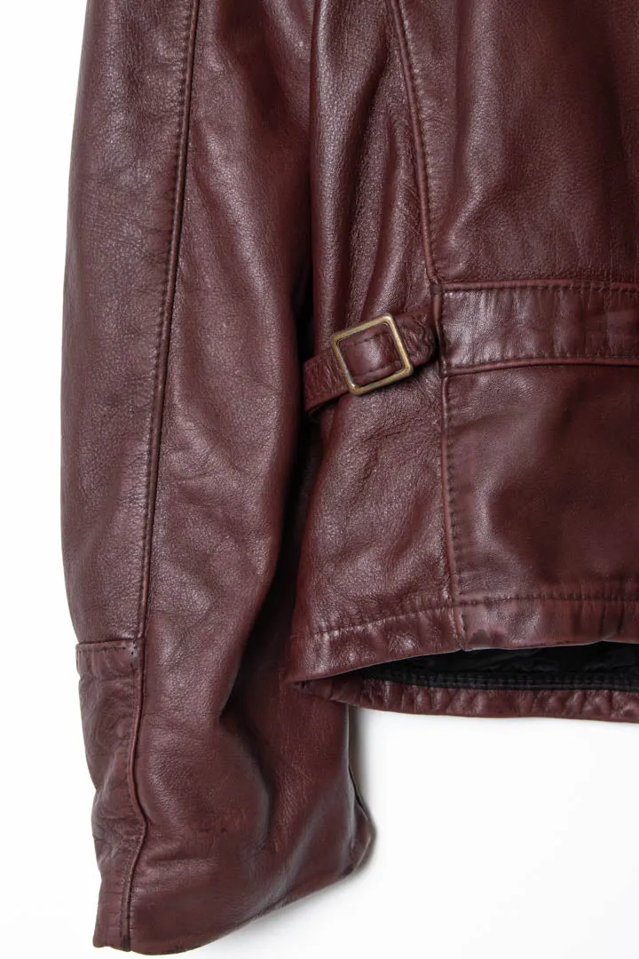 Women's 1970s Reed Sportswear Leather Biker Jacket (M)