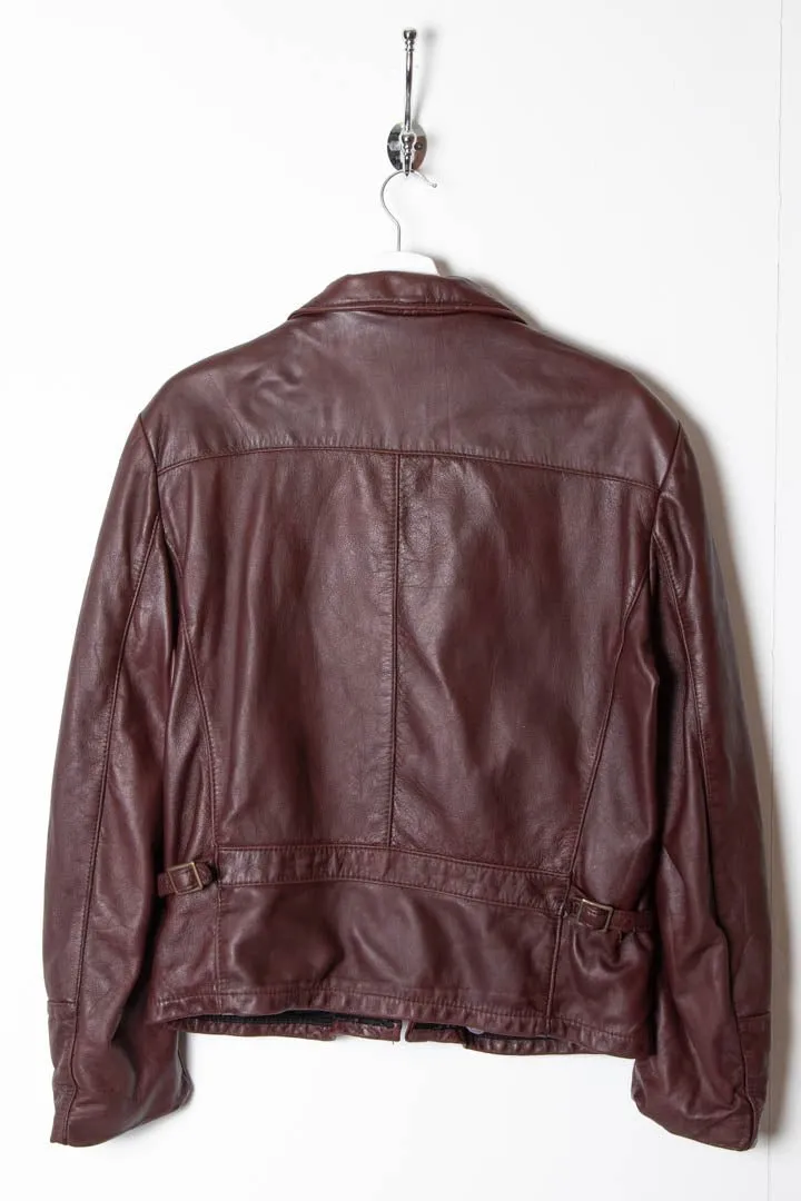 Women's 1970s Reed Sportswear Leather Biker Jacket (M)