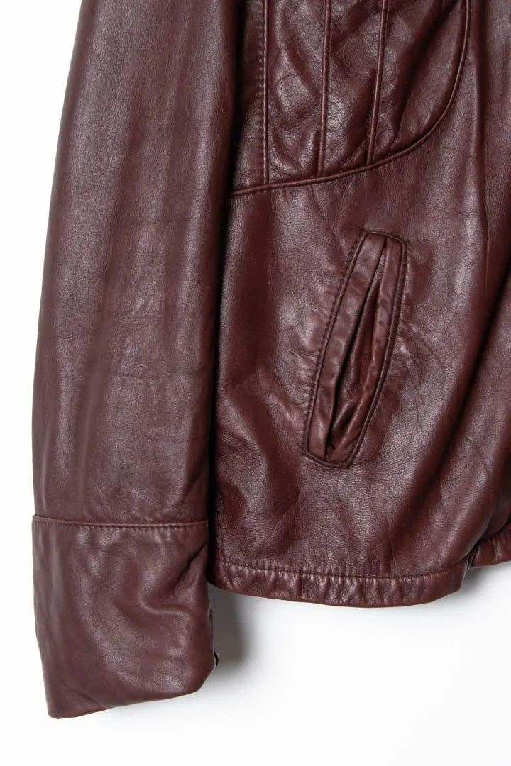 Women's 1970s Reed Sportswear Leather Biker Jacket (M)