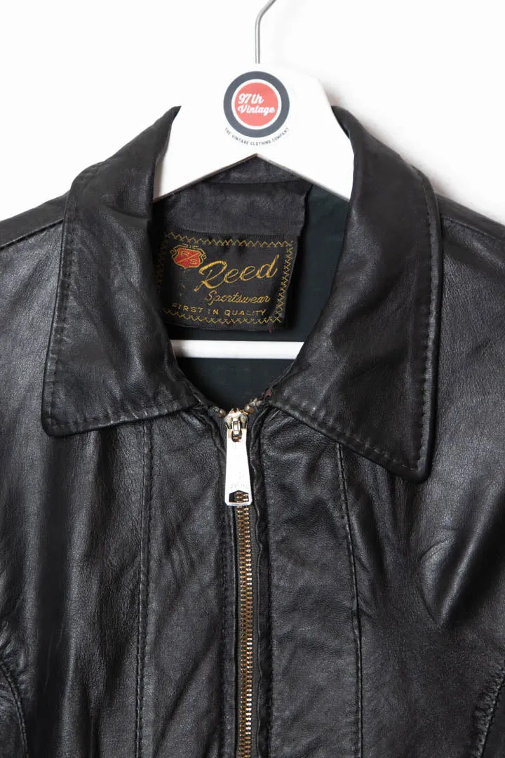 Women's 1970s Reed Sportswear Leather Biker Jacket (S)