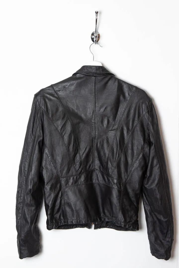 Women's 1970s Reed Sportswear Leather Biker Jacket (S)