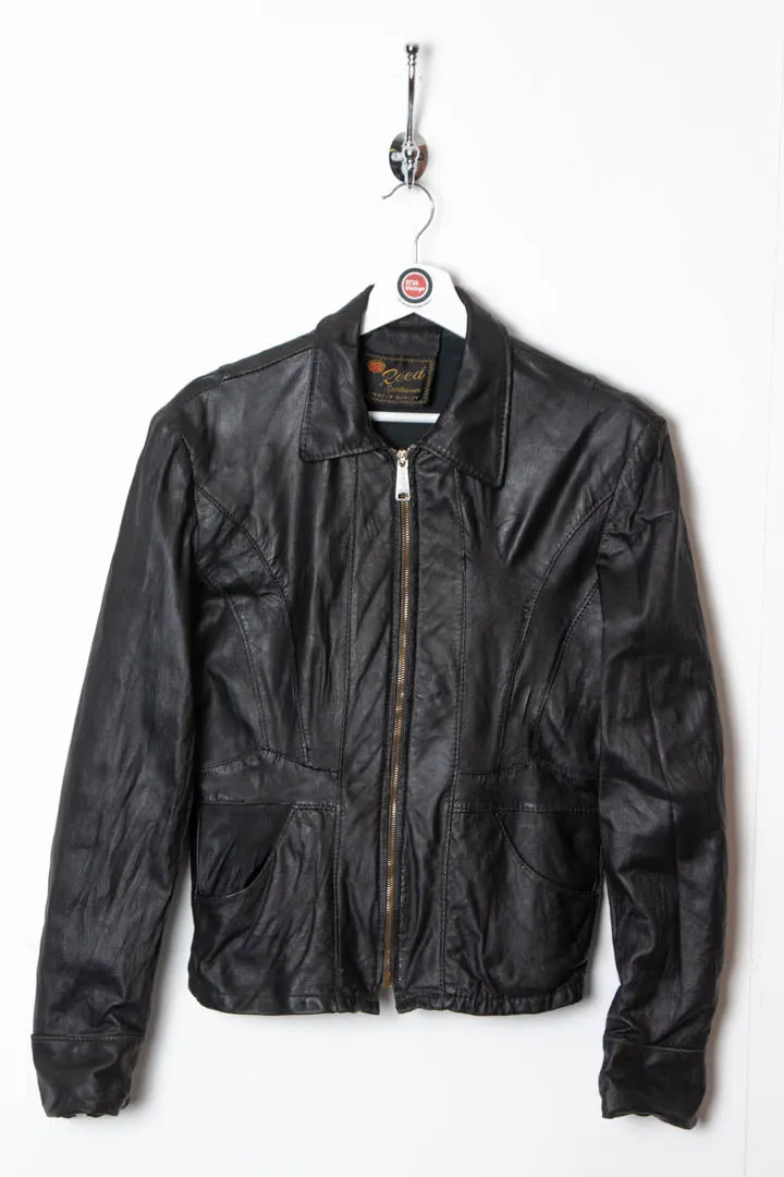 Women's 1970s Reed Sportswear Leather Biker Jacket (S)