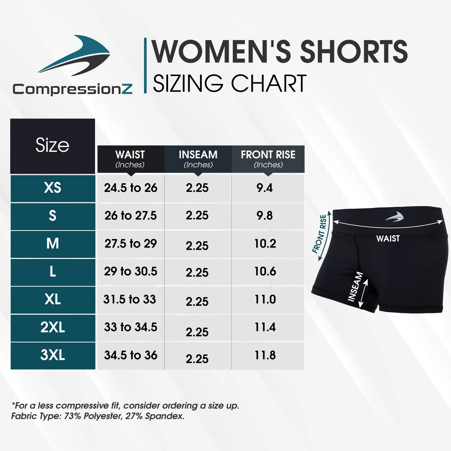 Women's Compression Shorts- Carbon Gray