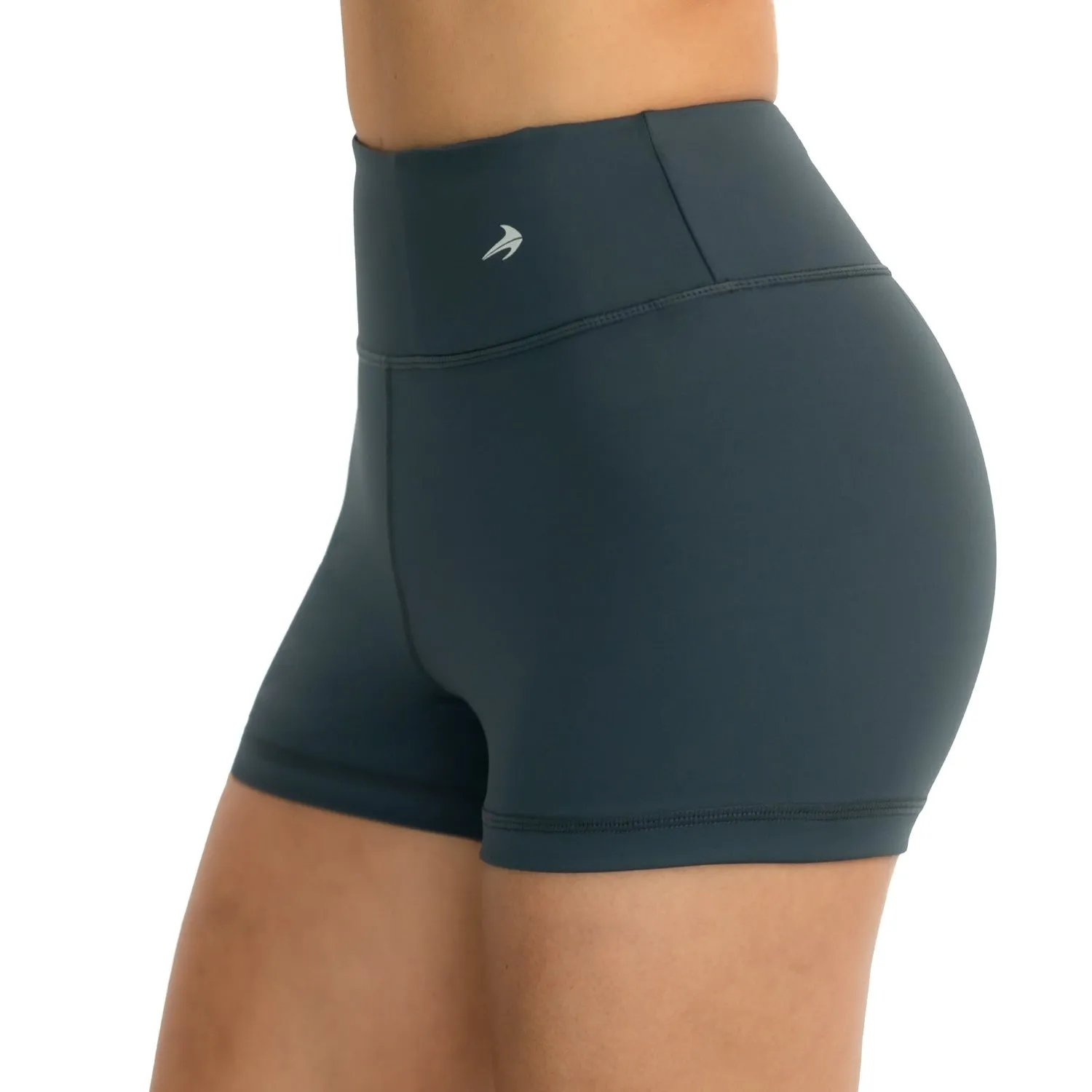 Women's Compression Shorts- Carbon Gray