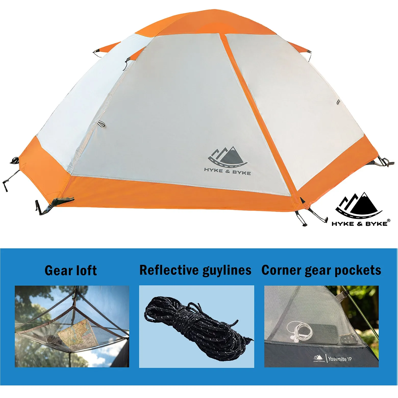 Yosemite 1 Person Backpacking Tent with Footprint